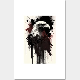 Majestic Eagle Ink Portrait Posters and Art